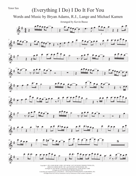 (Everything I Do) I Do It For You (arr. Kevin Busse)