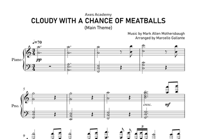 Cloudy With A Chance Of Meatballs Main Title Theme (arr. Marcello Gallante)