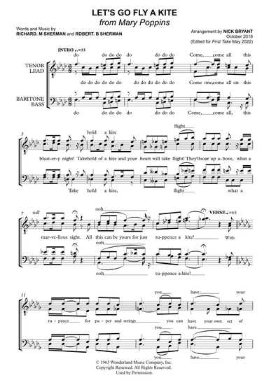 Let's Go Fly A Kite (arr. Nick Bryant)