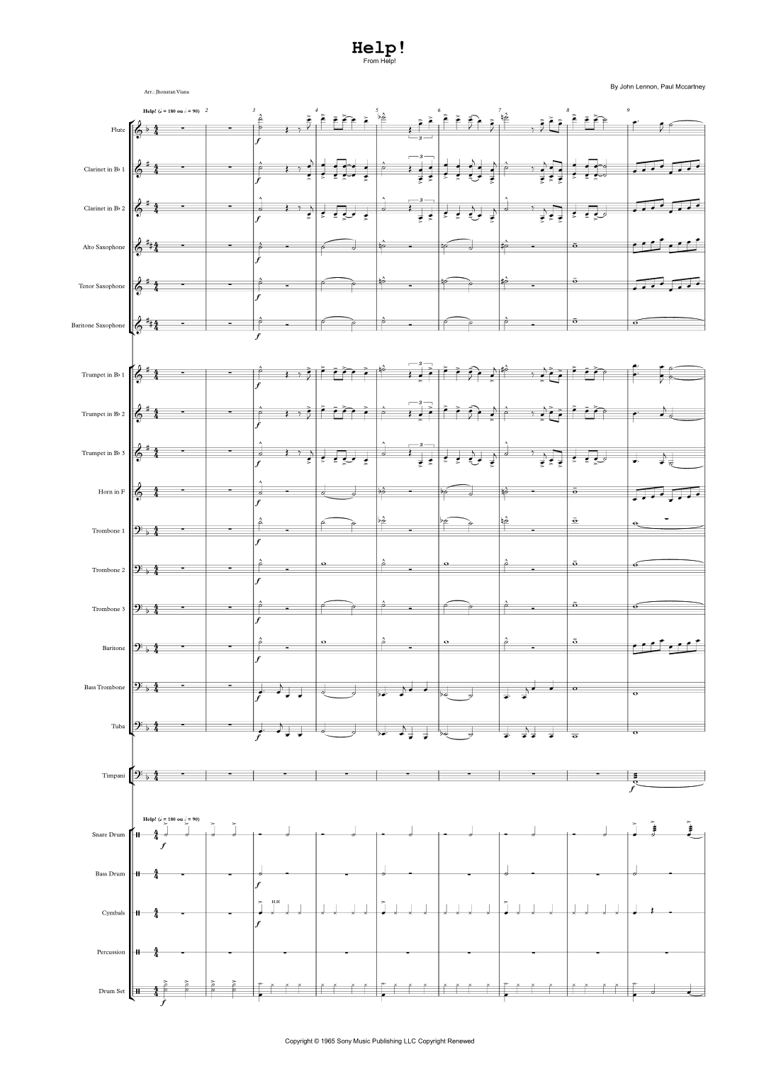 Help! (arr. Jhonatan Lucio Viana)