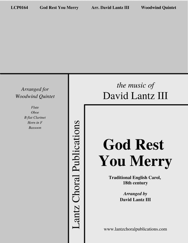 God Rest You Merry (arr. David Lantz III)