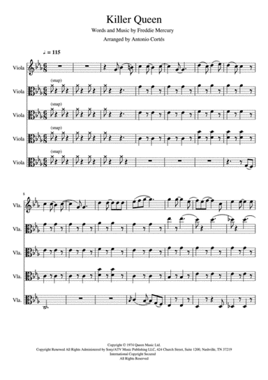 Killer Queen (arr. Antonio Cortés)