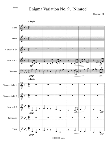 Nimrod from Enigma Variations (arr. Tim Olt)