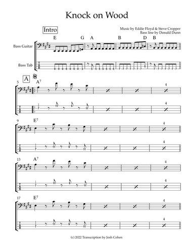 Knock On Wood (arr. Josh Cohen)