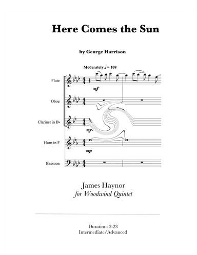 Here Comes The Sun (arr. James Haynor)