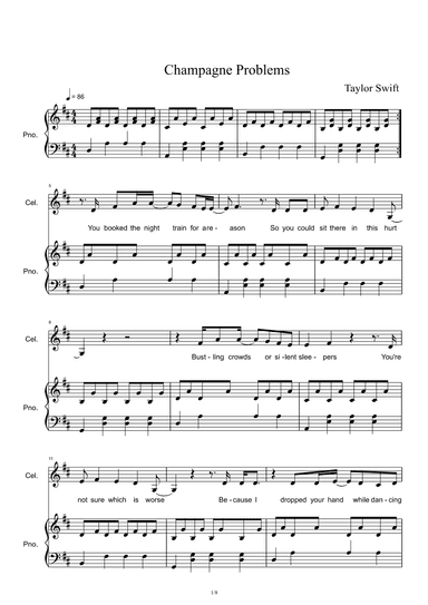 Champagne Problems (arr. Taylor Swift)