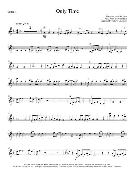 Only Time (arr. Kathryn Griesinger)