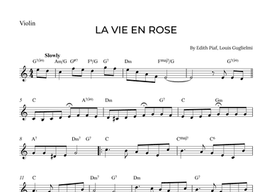 La Vie En Rose (arr. Alex Nunes Rodrigues)