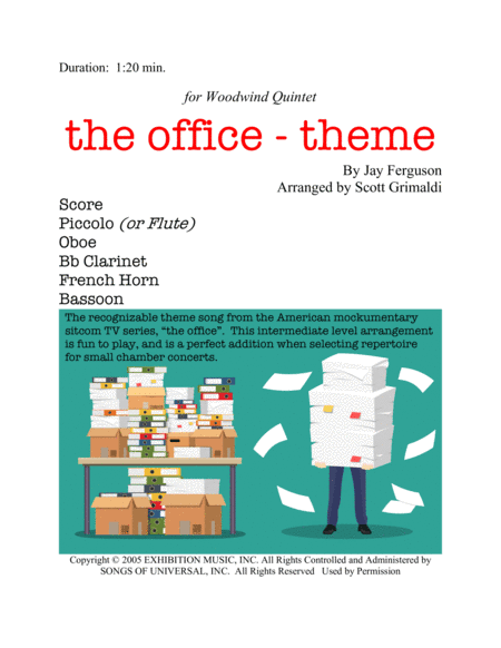 The Office - Theme (arr. Scott Grimaldi)