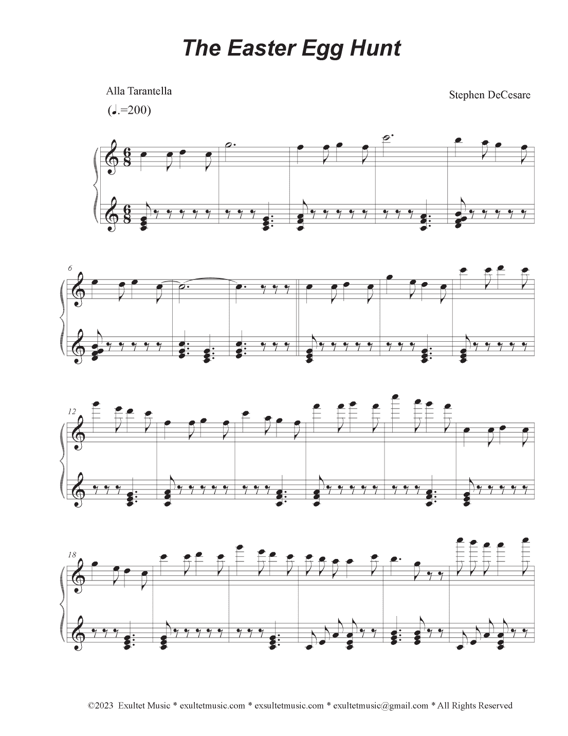 The Easter Egg Hunt (Piano solo)