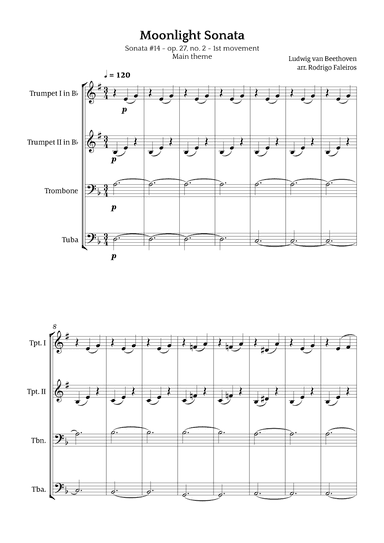 Moonlight Sonata (arr. Rodrigo Faleiros)