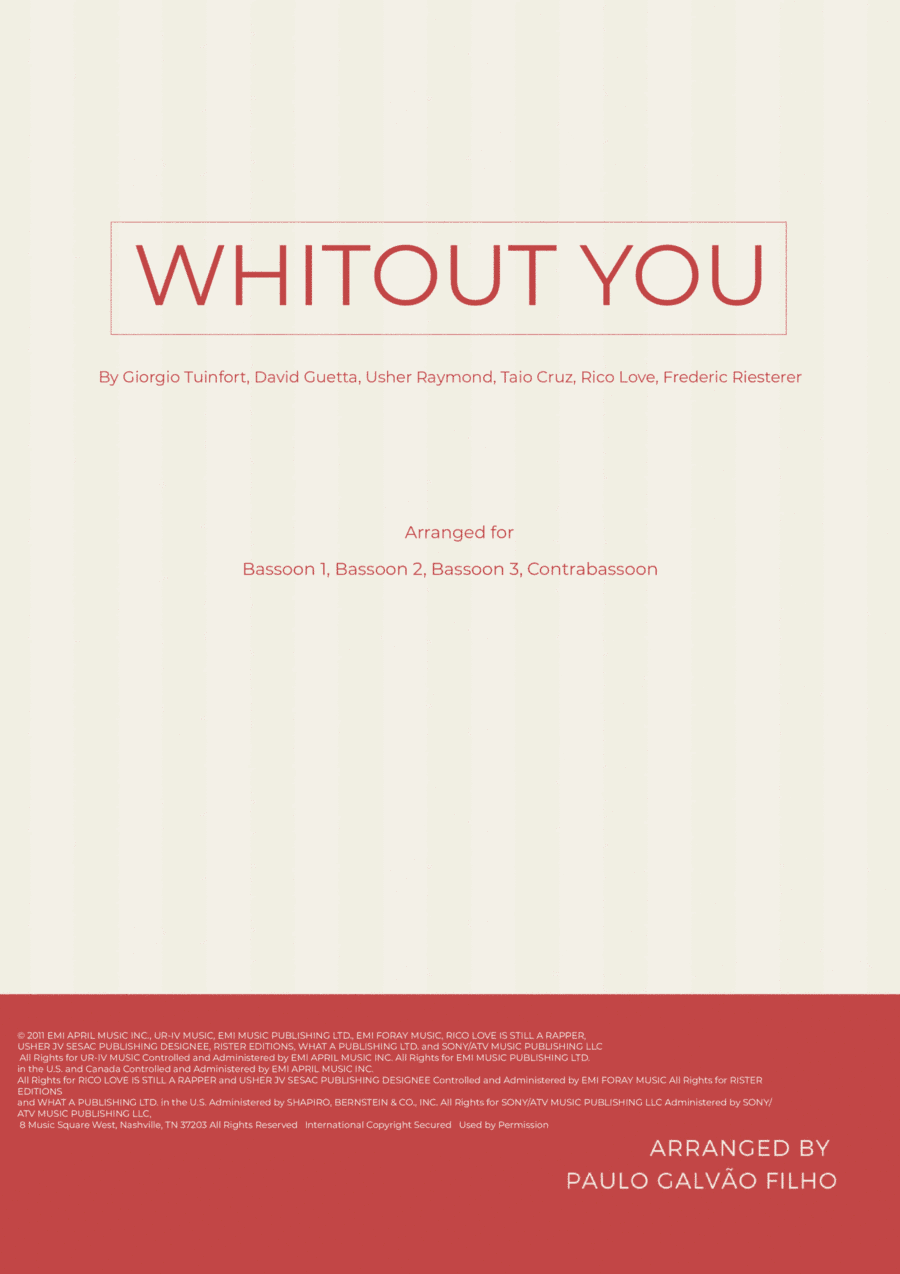 Without You (arr. Paulo Galvao Filho)