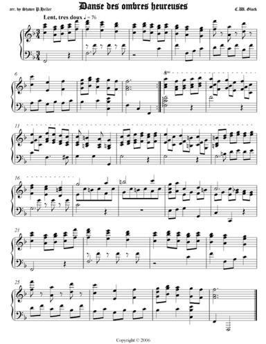 Dance of the Blessed Spirits from Gluck's Orfeo ed Euridice (arr. Shawn Heller)