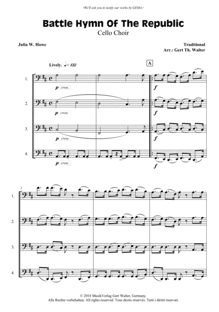 Battle Hymn Of The Republic (arr. Gert Th. Walter)