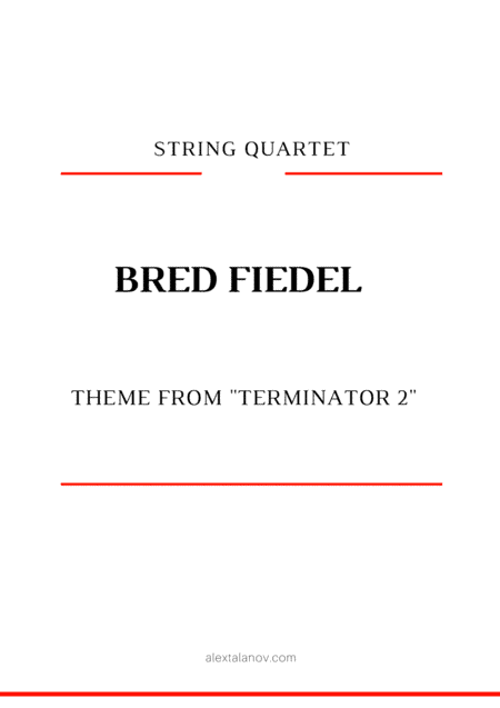 Theme From "terminator 2" (arr. Alex Talanov)