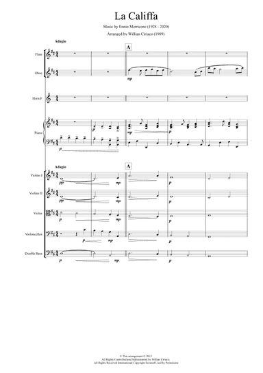 La Califfa (arr. Willian Ciriaco)