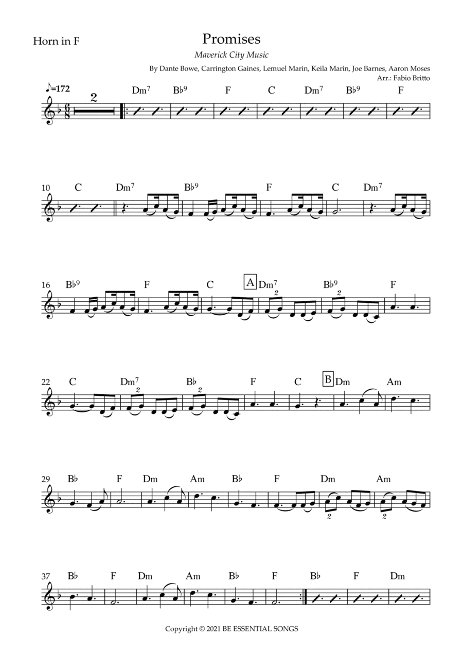 Promises (arr. Fabio Britto)