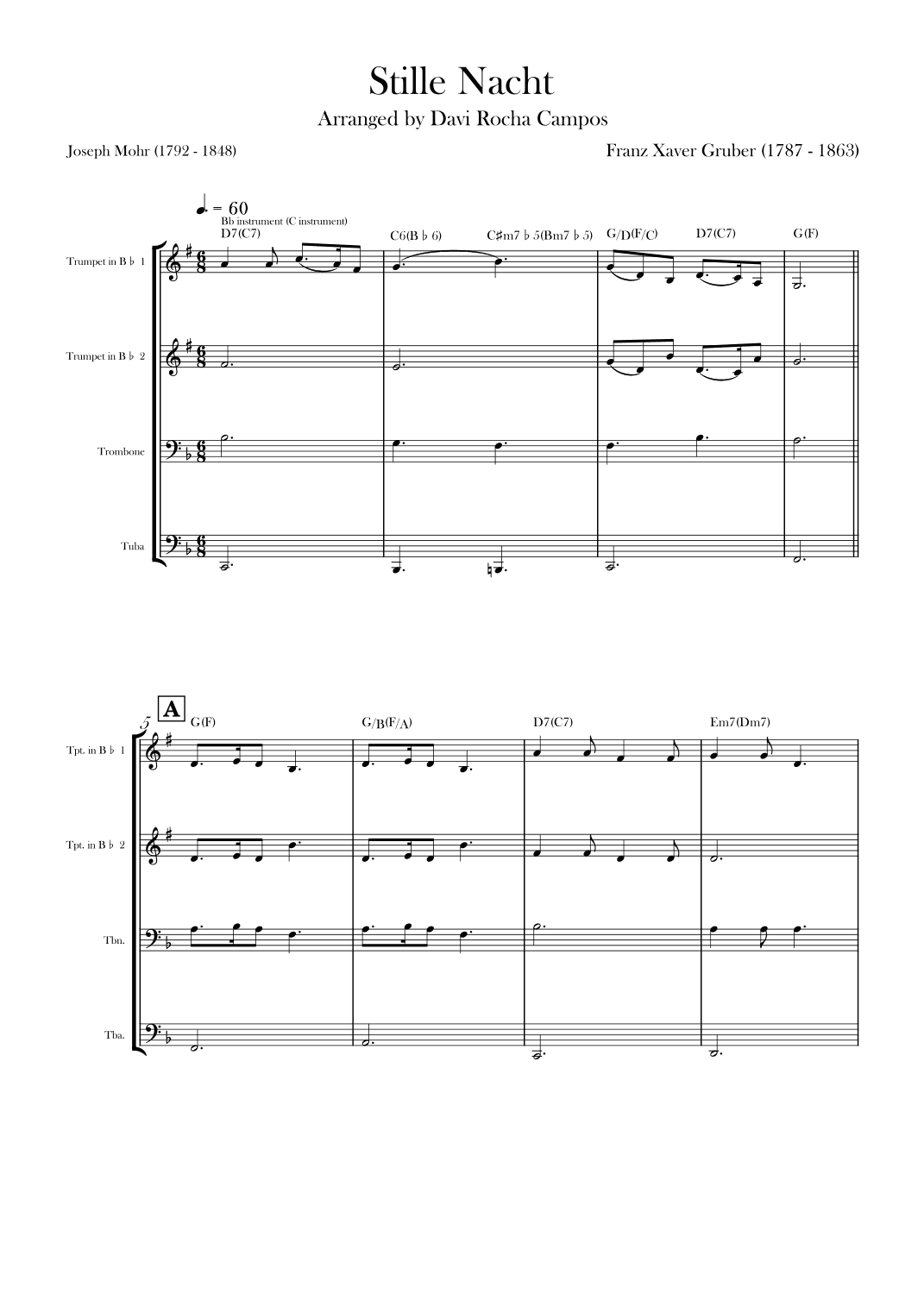 Stille Nacht (arr. Davi Rocha Campos)