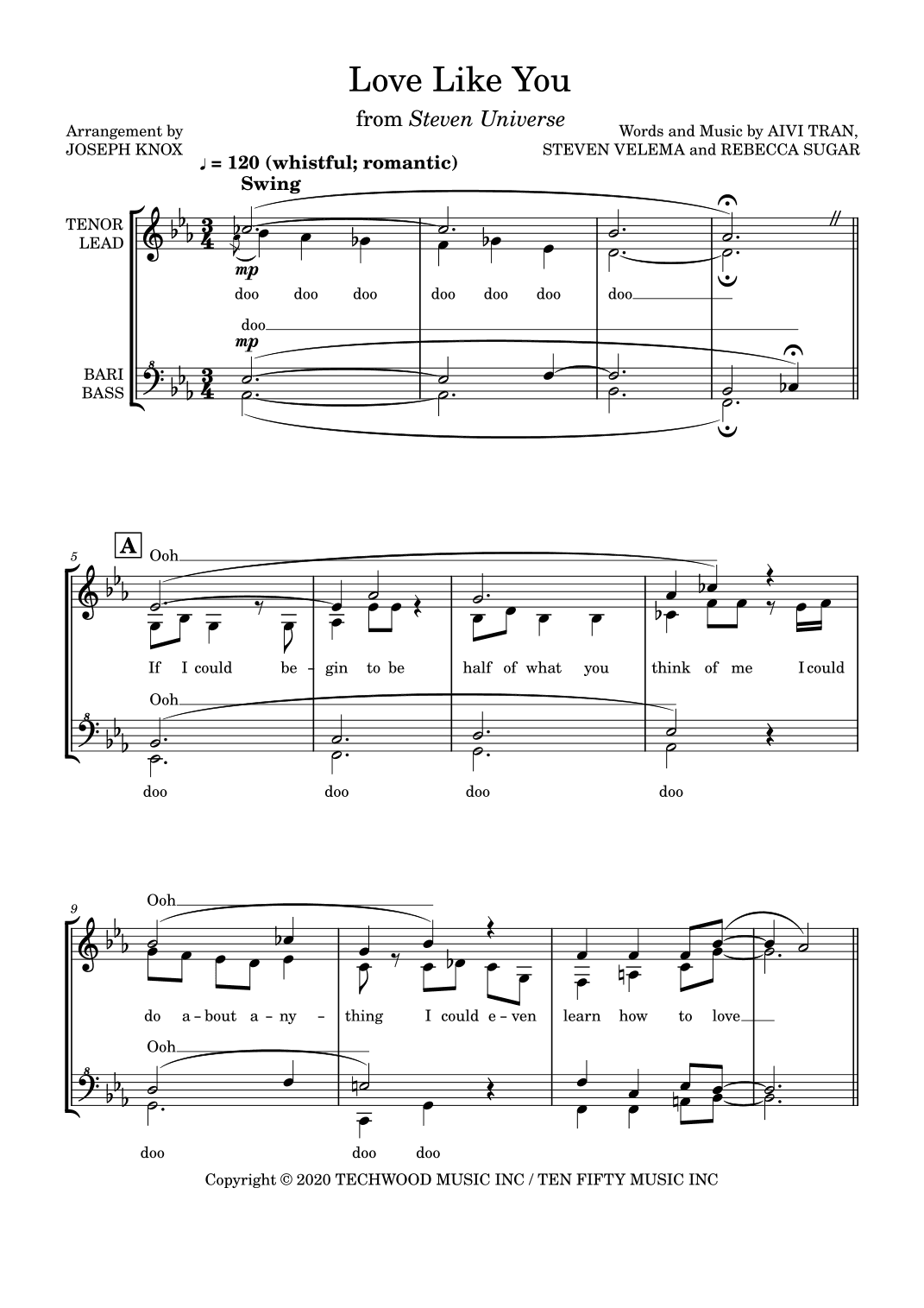 Love Like You (end Credits) (arr. Joseph Knox)