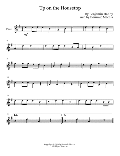 Up on the Housetop (arr. Dominic Meccia)
