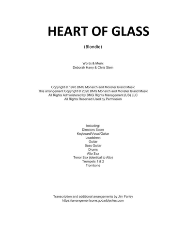 Heart Of Glass (arr. Jim Farley)
