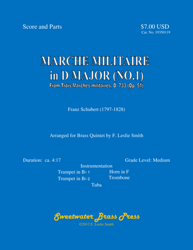 Marche militaire in D major (No.1) (arr. F. Leslie Smith)
