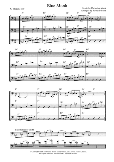 Blue Monk (arr. Katrin Scherer)