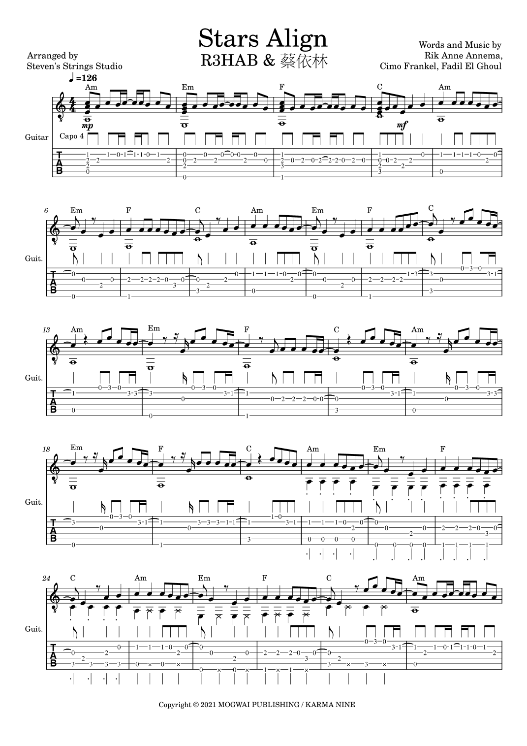 Stars Align (arr. Steven's Strings Studio)