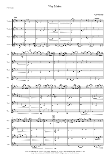 Way Maker (arr. Fabio Britto)