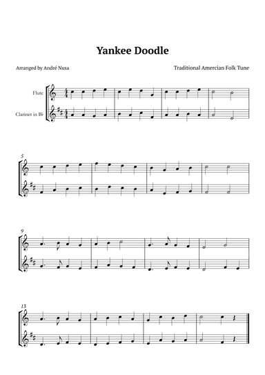 Yankee Doodle (arr. André Nusa)