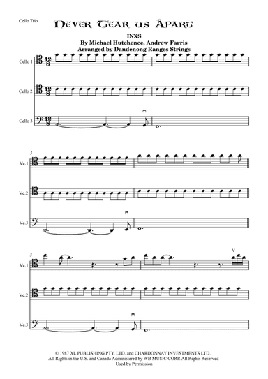 Never Tear Us Apart (arr. Dandenong Ranges Strings)