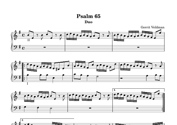 Psalm 65 (duo)