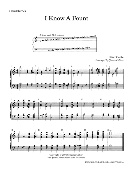 I Know A Fount (arr. James Gilbert)