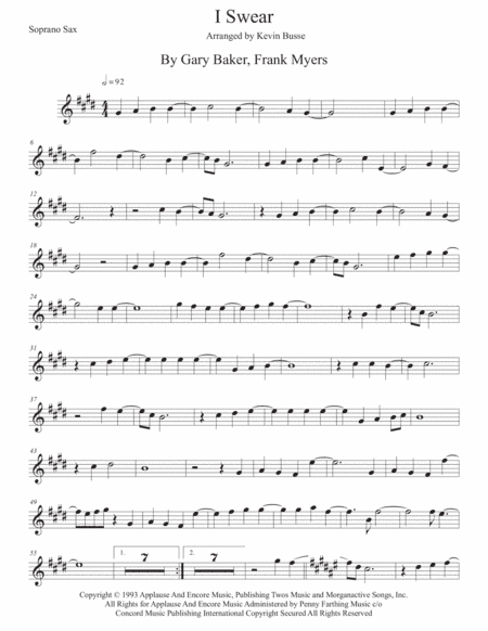 I Swear (arr. Kevin Busse)