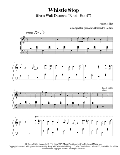 Whistle Stop (arr. Alessandra Gelfini)