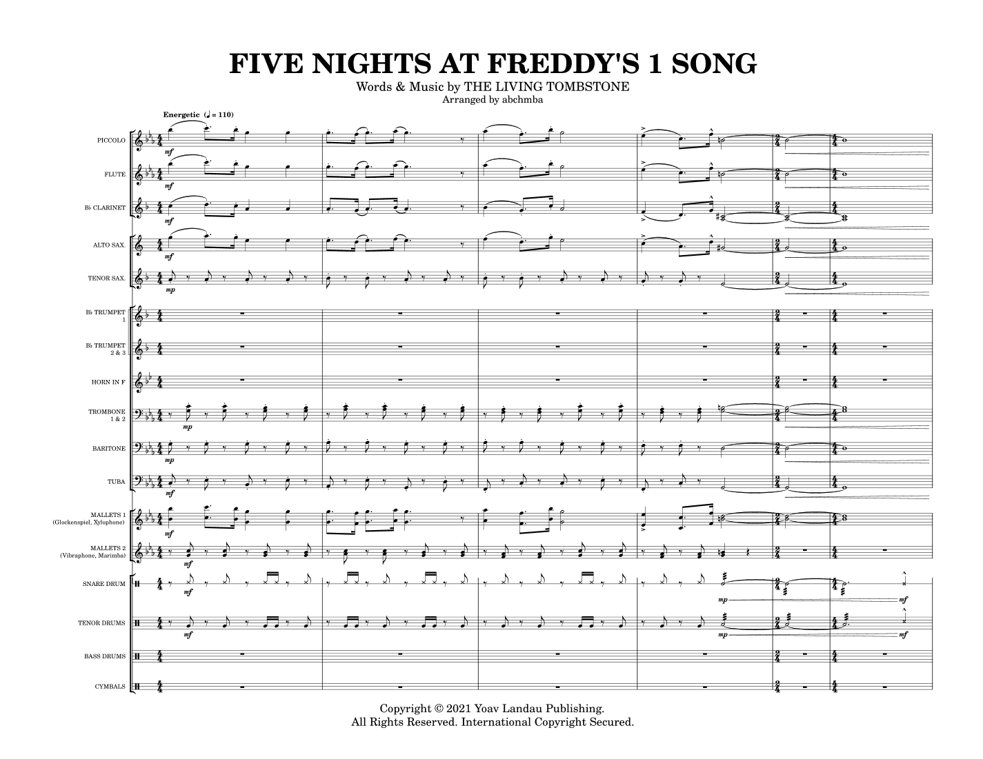 Five Nights At Freddy's (arr. abchmba)