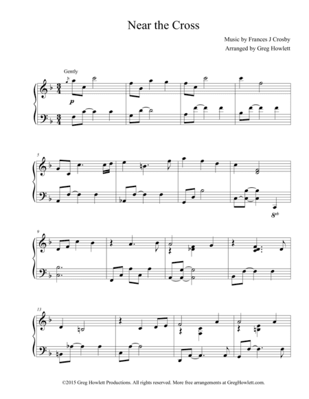 Near the Cross (arr. Greg Howlett Productions)