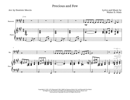 Precious And Few (arr. Dominic Meccia)