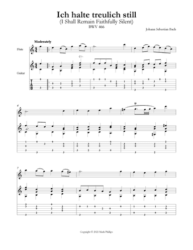 Ich halte treulich still (I Shall Remain Faithfully Silent) (arr. Mark Phillips)