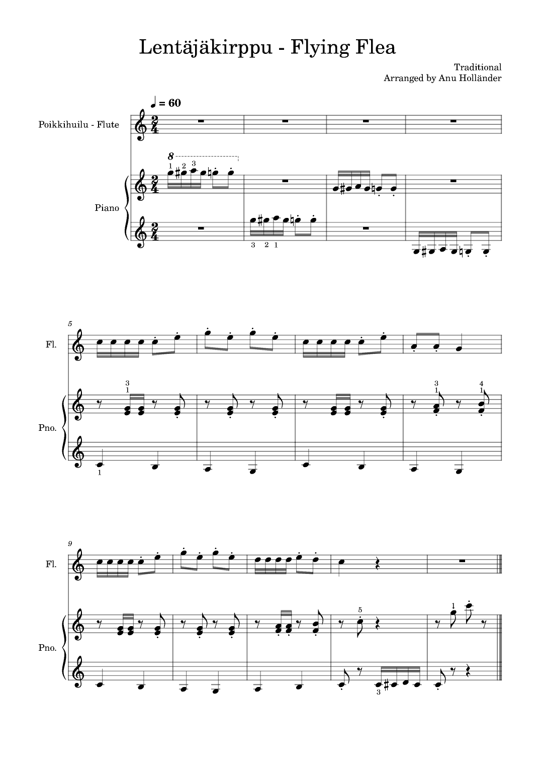 Soittosalkku: Lentäjäkirppu - Flying Flea (arr. Anu Holländer)