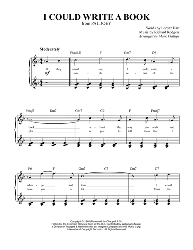 I Could Write A Book (arr. Mark Phillips)