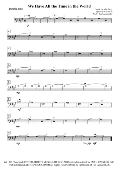 We Have All The Time In The World (arr. Jan Angermüller)