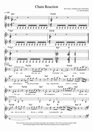 Chain Reaction (arr. Jussi Kontinen)