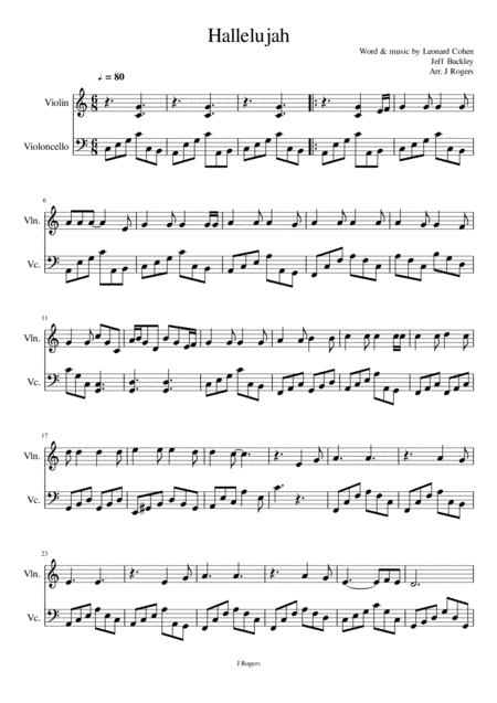 Hallelujah (arr. Julia Rogers)