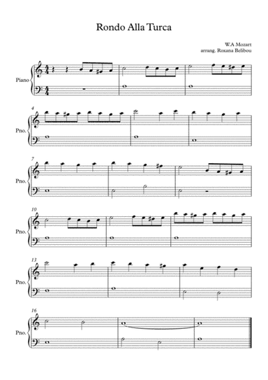 Rondo Alla Turca (arr. Roxana Belibou)