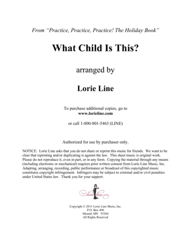 What Child Is This? - EASY! (arr. Lorie Line)