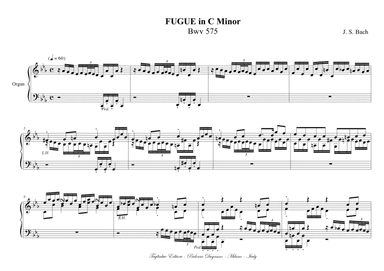 FUGUE in B minor - BWV 579 - On a Theme of A. Corelli (arr. Renato Tagliabue)