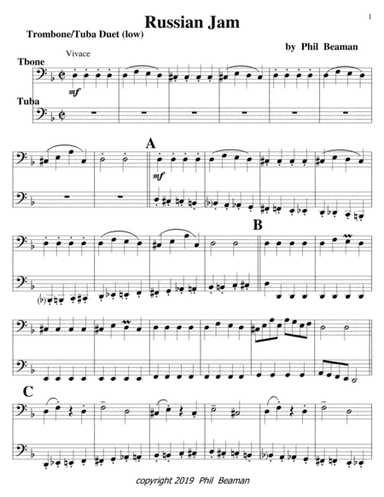 Russian Jam-trombone and tuba duet (low)
