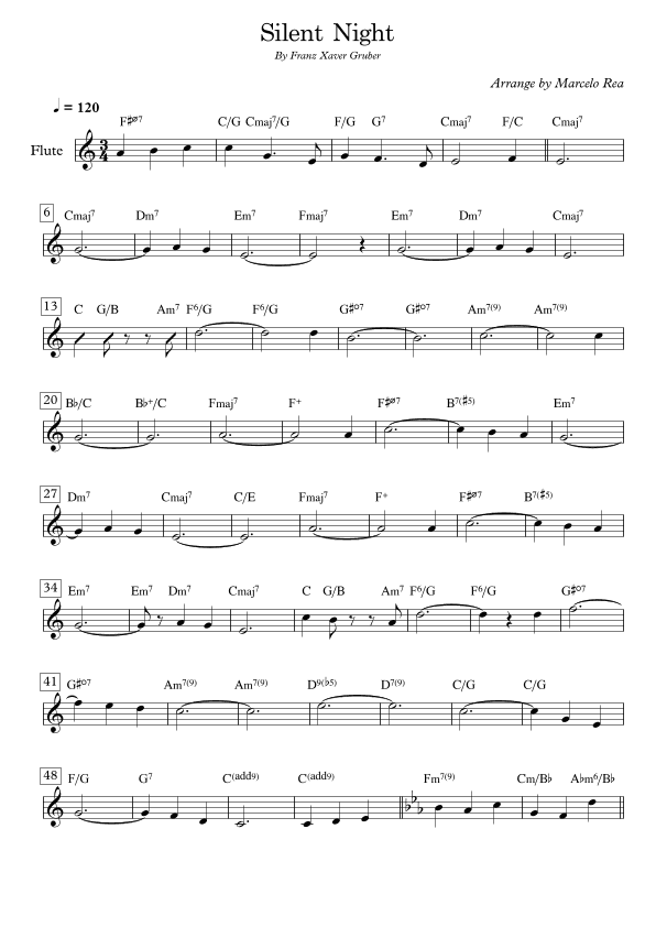 Silent Nigth (arr. Arranje By Marcelo Rea)