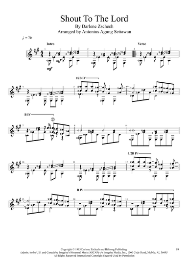 Shout To The Lord (arr. Antonius Agung Setiawan)